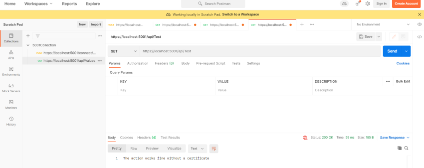 Using Certificates for API authentication in .NET 5